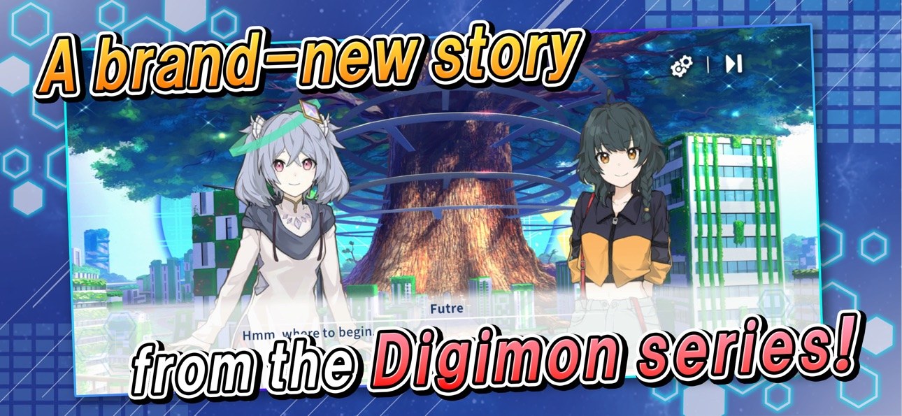 App Store image: a brand-new story from the Digimon series.